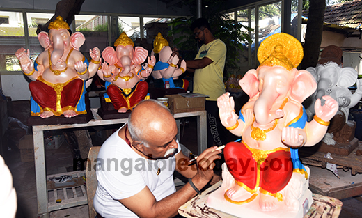 Ganesha idol making